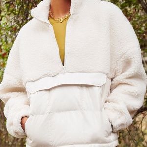 Fabletics Mixed Media Half Zip